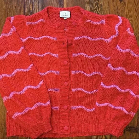 Tuckernuck Meadowbrook Stripe Dulcie Cardigan | Size Large - Picture 3 of 9